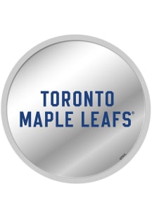 The Fan-Brand Toronto Maple Leafs Secondary Logo Modern Disc Mirrored Wall Sign