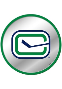 The Fan-Brand Vancouver Canucks Secondary Logo Modern Disc Mirrored Wall Sign