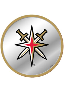 The Fan-Brand Vegas Golden Knights Secondary Logo Modern Disc Mirrored Wall Sign