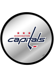 The Fan-Brand Washington Capitals Secondary Logo Modern Disc Mirrored Wall Sign