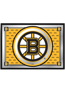 The Fan-Brand Boston Bruins Team Spirit Framed Mirrored Wall Sign