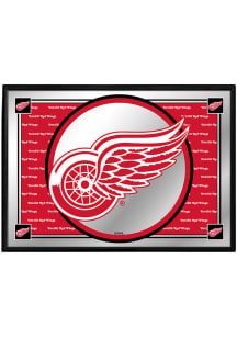 The Fan-Brand Detroit Red Wings Team Spirit Framed Mirrored Wall Sign
