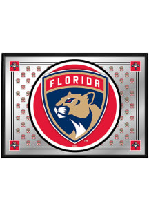 The Fan-Brand Florida Panthers Team Spirit Framed Mirrored Wall Sign