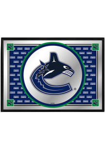 The Fan-Brand Vancouver Canucks Team Spirit Framed Mirrored Wall Sign