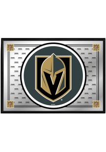 The Fan-Brand Vegas Golden Knights Team Spirit Framed Mirrored Wall Sign