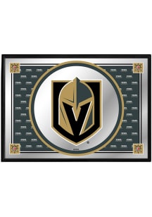 The Fan-Brand Vegas Golden Knights Team Spirit Framed Mirrored Wall Sign
