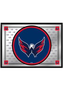 The Fan-Brand Washington Capitals Team Spirit Framed Mirrored Wall Sign