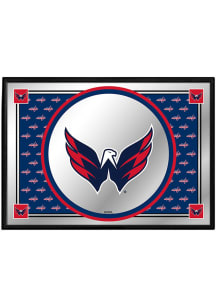 The Fan-Brand Washington Capitals Team Spirit Framed Mirrored Wall Sign