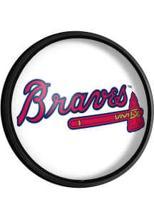 The Fan-Brand Atlanta Braves Logo Round Slimline Lighted Sign