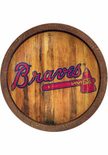 The Fan-Brand Atlanta Braves Faux Barrel Top Sign