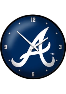 Atlanta Braves Logo Modern Disc Wall Clock