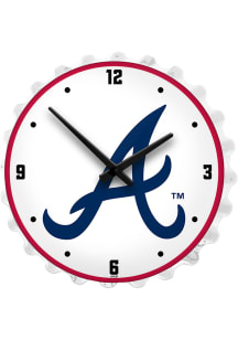Atlanta Braves Lighted Bottle Cap Wall Clock