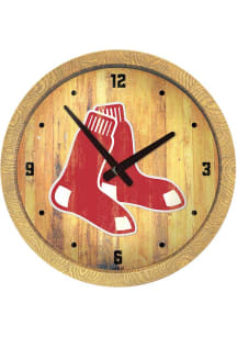 Boston Red Sox Faux Barrel Top Wall Clock
