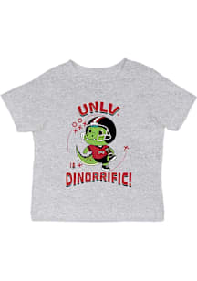 Vive La Fete UNLV Runnin Rebels Infant Dino-Riffic Short Sleeve T-Shirt Grey
