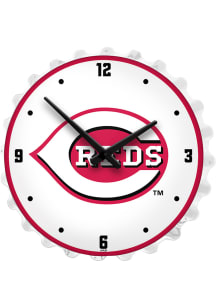 Cincinnati Reds Lighted Bottle Cap Wall Clock