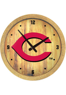 Cincinnati Reds Faux Barrel Top Wall Clock