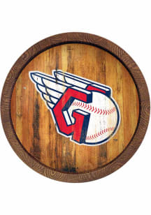 The Fan-Brand Cleveland Guardians Faux Barrel Top Sign