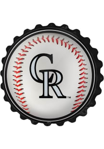 The Fan-Brand Colorado Rockies Baseball Bottle Cap Sign