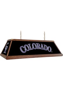 Colorado Rockies Wood Pool Table Light Black Billiard Lamp