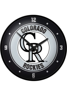 Colorado Rockies Modern Disc Wall Clock
