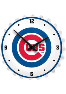Chicago Cubs Lighted Bottle Cap Wall Clock