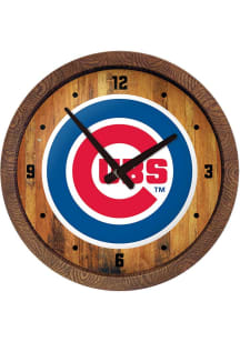 Chicago Cubs Faux Barrel Top Wall Clock