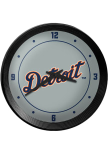 Detroit Tigers Ribbed Frame Wall Clock