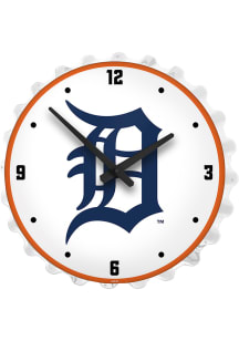 Detroit Tigers Lighted Bottle Cap Wall Clock
