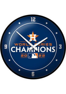 Houston Astros World Series Champion Modern Disc Wall Clock