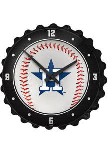 Houston Astros Baseball Bottle Cap Wall Clock