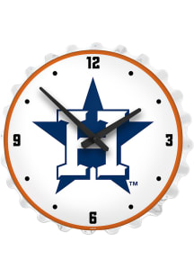 Houston Astros Lighted Bottle Cap Wall Clock