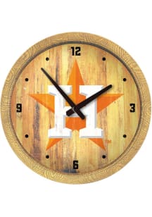 Houston Astros Faux Barrel Top Wall Clock