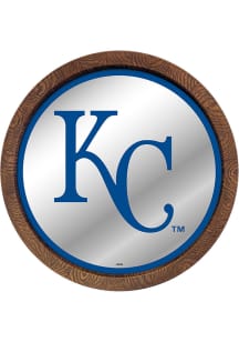 The Fan-Brand Kansas City Royals Faux Barrel Top Mirrored Sign