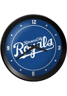 Kansas City Royals Ribbed Frame Wall Clock