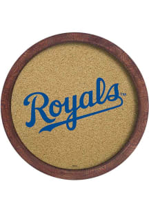 The Fan-Brand Kansas City Royals Faux Barrel Top Corkboard Sign