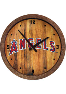 Los Angeles Angels Faux Barrel Top Wall Clock