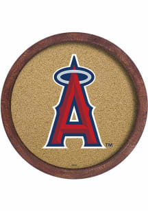 The Fan-Brand Los Angeles Angels Faux Barrel Top Corkboard Sign