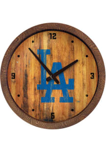 Los Angeles Dodgers Faux Barrel Top Wall Clock