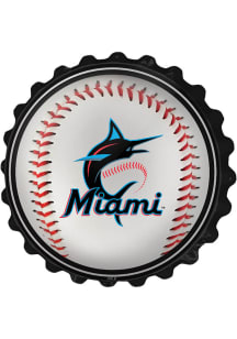 The Fan-Brand Miami Marlins Baseball Bottle Cap Sign