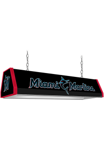 Miami Marlins Standard Pool Table Light Black Billiard Lamp