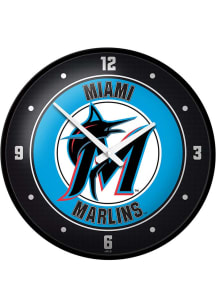 Miami Marlins Modern Disc Wall Clock