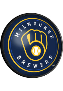 The Fan-Brand Milwaukee Brewers Round Slimline Lighted Sign