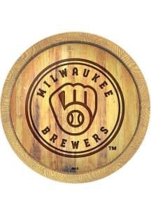 The Fan-Brand Milwaukee Brewers Faux Barrel Top Sign