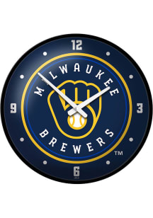 Milwaukee Brewers Modern Disc Wall Clock