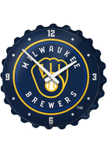 Milwaukee Brewers Bottle Cap Wall Clock