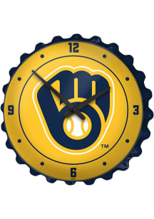 Milwaukee Brewers Bottle Cap Wall Clock