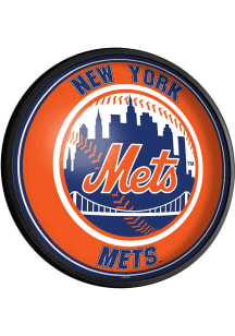 The Fan-Brand New York Mets Round Slimline Lighted Sign