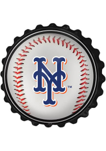The Fan-Brand New York Mets Baseball Bottle Cap Sign