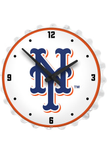 New York Mets Lighted Bottle Cap Wall Clock