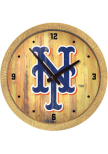 New York Mets Faux Barrel Top Wall Clock